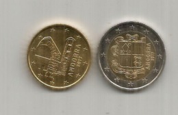 Andorra Euro Coins. (2),  2 Euro +  50 Cents,  Perfect, Brand New, Year 2017 - Andorra