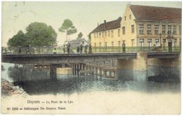 DEYNZE - Le Pont De La Lys - N° 2253 Héliotypie De Graeve Gand - Gekleurd - Deinze