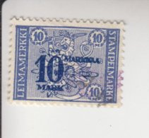 Finland Fiskale Zegel Cat. Barefoot Stämpelmärke 174 - Revenue Stamps