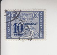 Finland Fiskale Zegel Cat. Barefoot Stämpelmärke 197 - Revenue Stamps