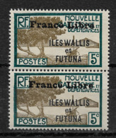 Wallis & Futuna 1941-43, France Libre, 5c Scott # 98 Pair ,VF MNH**OG (K-8) - Ongebruikt