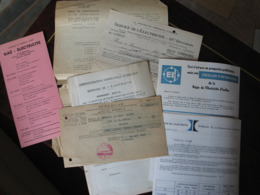 7 Documents Service De L'électricité Régie De L'électricité Ixelles, Intergaz Bruxelles , 1948-1967 - Elettricità & Gas