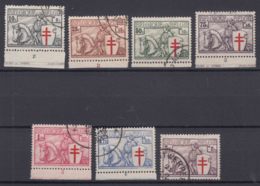 Belgium 1934 TBC Mi#386-392 COB#394-400 Used - Gebruikt