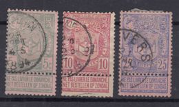 Belgium 1894 Mi#61-63 Used - 1894-1896 Ausstellungen