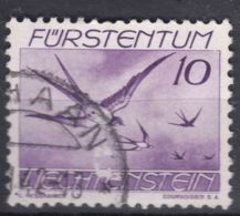 Liechtenstein 1939 Airmail Animals Birds Mi#173 Used - Gebruikt