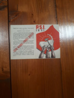 1951 TESSERA PSI - PARTITO SOCIALISTA ITALIANO - Documenti Storici