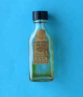 ČAR ZAGREB Fine Hair Oil - Croatia Small Glass Bottle Issued Before WW2 * Small Pre-WW2 Glass Bottle - Hair Oil Croatie - Verre & Cristal