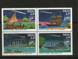 PALAU 1985 COMETE DE HALLEY   YVERT N°83/86  NEUF MNH** - Oceania
