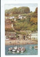 Devon Postcard Clovelly  Artist Signed W.c. Salmon From The Harbour Unposted No. 4171 - Clovelly