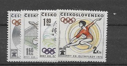 1972 MNH  Tschechoslowalei,Michel 2067-70,  Postfris** - Unused Stamps