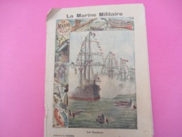 Couverture De Cahier écolier/La Marine Militaire / Les Honneurs /Collection Charier Saumur/Vers 1900  CAH259 - Otros & Sin Clasificación