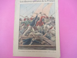 Couverture De Cahier écolier/Les Gloires Navales De La France/Bisson Met Le/Collection Charier Saumur/Vers 1900  CAH260 - Other & Unclassified