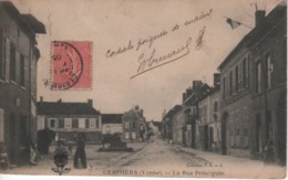 [89] Yonne > Cerisiers  RUE  PRINCIPALE --Circulée - Bon Etat-animée - Cerisiers