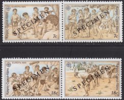 CYPRUS 1989 «EUROPA - CEPT» Pairs W/SPECIMEN (re. Mi# 715-18) - Autres & Non Classés