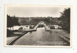 Cp , Transport ,bateau ,péniche ,45 ,BRIARE ,le Pont Canal ,  Voyagée - Houseboats