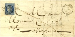 Grille / N° 4 Càd T 15 MONTBAZENS (11) Sur Lettre Avec Adresse En Partie Découpée Pour Villefranche. 1851. - TB. - 1849-1850 Ceres