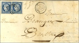 Grille / N° 4 Paire, 1 Ex Def Càd T 15 BLANZAC (15). 1851. - TB. - 1849-1850 Cérès