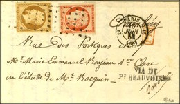 Rouleau De Points / N° 5 + 9 (très Belles Marges) Càd PARIS (60) Sur Lettre Pour Chambéry (Etats Sardes). 1853. - SUP. - - 1849-1850 Cérès