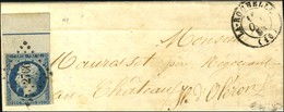 PC 2766 / N° 10 Marge Inférieure Droite Courte Mais Filet Non Touché, Grand Bdf Avec Filet D'encadrement Càd T 15 LA ROC - 1852 Louis-Napoléon