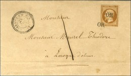 OR (2 Frappes) / N° 13 Leg Def Càd T 22 LARROQUE-D'OLMES (8) Sur Lettre Avec Texte Daté Au Peyrat Le 27 Novembre 1858 Ad - 1853-1860 Napoléon III.