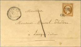 OR (2 Frappes) / N° 13 Leg Def Càd T 22 LARROQUE-D'OLMES (8) Sur Lettre Avec Texte Daté Au Peyrat Le 27 Novembre 1858 Ad - 1853-1860 Napoleone III