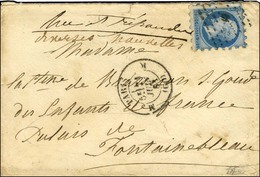 Losange M / N° 14 Type II Piquage Susse Càd M PARIS M (60) Sur Lettre Pour Le Palais De Fontainebleau. Au Verso, Càd D'a - 1853-1860 Napoleone III