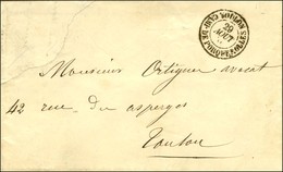 Càd TOULON / CAMP DE PORQUEROLLES Sur Lettre Avec Timbre Manquant Et Texte Daté De Porquerolles Le 29 Août 1856. Excepti - 1853-1860 Napoléon III.