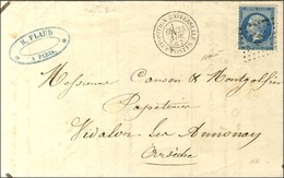 Losange EU / N° 22 Càd EXPOSITION UNIVERSELLE / POSTES Sur Lettre Adressée à MM Canson Et Montgolfier à Annonay. 1867. - - 1862 Napoleon III