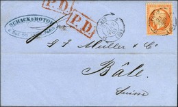 Càd 3e PARIS 3 (60) / N° 23 Sur Lettre Pour Bâle. 1863. - SUP. - 1862 Napoléon III.