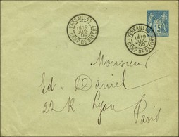 Càd VERSAILLES / CAMP DE SATORY 19 JUIL. 00 Sur Entier 15 C. Pour Lyon. - SUP. - RR. - 1876-1878 Sage (Typ I)