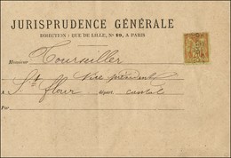 N° 96 Préoblitéré 5 Lignes Sur Bande D'imprimé Complète De Jurisprudence Générale Pour St Flour. - TB / SUP. - R. - 1876-1878 Sage (Typ I)