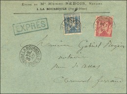 Càd LA BOURBOULE / PUY-DE-DOME / N° 101 + 104 Sur Lettre Pour Clermont Ferrand, Cachet Bleu EXPRES. - TB / SUP. - R. - 1876-1878 Sage (Typ I)