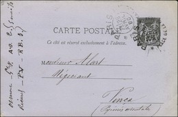 Càd D'essai PARIS / PLACE DE LA BOURSE Type 2 Sur Entier 10c. 1880. - TB / SUP. - 1876-1878 Sage (Tipo I)
