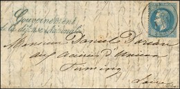 Lettre Avec Texte Daté De Paris Le 26 Septembre 1870 Pour Firminy (84). Càd T 17 TOURS (36) 1 OCT. 70 / N° 29 + Griffe B - Guerra Del 1870