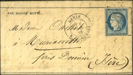 Etoile 11 / N° 37 Càd PARIS / R. ST HONORE 6 NOV. 70 Sur Gazette Des Absents N° 5 Pour Murianette Près Domène (Isère). A - Krieg 1870