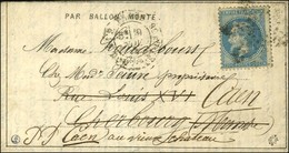 Etoile 20 / N° 29 Càd PARIS / R. St DOMque St Gn 58 9 NOV. 70 Sur Dépêche-Ballon N° 4 Pour Cherbourg Réexpédiée à Caen,  - Guerra Del 1870