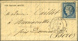 Etoile 11 / N° 37 Càd PARIS / R. ST HONORE 9 NOV. 70 Sur Gazette Des Absents N° 6 Pour Murianette Près Domène (Isère). A - Krieg 1870