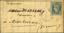 GC 347 / N° 37 Càd PARIS / LES BATIGNOLES 10 DEC. 70 4e Levée Sur Gazette Des Absents N° 15 Pour Ambazac (Haute Vienne). - War 1870