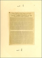 2 Pigeongrammes : Dépêches Privées N° 1 ET 2. - TB. - Krieg 1870