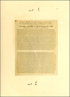 2 Pigeongrammes : Dépêches Privées N° 1 ET 2. - TB. - Guerre De 1870