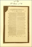 Pigeongramme : Dépêche Officielle 2ème Série N° 10. - TB. - Guerra De 1870