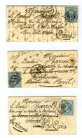 Lot De 3 Tentatives D'entrées Datées De Brest Adressées à Des Militaires à Paris Et à Romainville Pendant Le Siège. - TB - War 1870