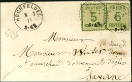 Càd HOCHFELDEN / Alsace N° 4 (2) Sur Lettre Pour Saverne. 1871. - TB. - Cartas & Documentos