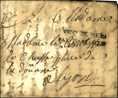 Lettre Purifiée Avec Texte Daté '' Smyrne Le 15 Mars 1774 '' Pour Lyon, Au Recto Très Rare MP D'entrée VOYE DE MER / PAR - Maritime Post