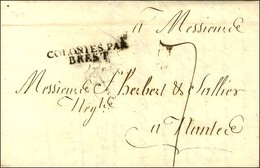 Lettre Avec Texte Daté De Saint Pierre De La Martinique Le 16 Août 1823 Pour Nantes. Au Recto, Marque Postale D'entrée C - Schiffspost