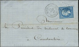 GC 5055 / N° 22 Càd MARSEILLE / BOÎTE MOBILE Sur Lettre Pour Constantine. 1865. - TB / SUP. - Poste Maritime