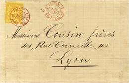 Càd Rouge PORT AU PRINCE / PAQ.FR. F 20 DEC. 84 / N° 92 Sur Lettre Pour Lyon. 1ère Pièce Vue. - SUP. - RR. - Poste Maritime