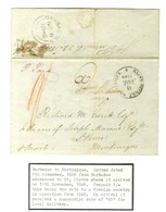 Lettre Avec Texte Daté De La Barbade Le 7 Novembre 1846 Pour St Pierre De La Martinique. Au Verso, Càd BARBADOES Et Au R - Maritime Post