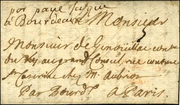 '' Port Payé Jusqu'à Bordeaux '' Sur Lettre Avec Texte Pour Paris. 1687. - TB / SUP. - R. - ....-1700: Precursori