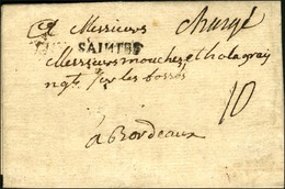 SAINTES (L N° 4) + '' Chargé '' (L N° 7) Sur Lettre Avec Texte Daté. 1791. - TB / SUP. - 1701-1800: Precursors XVIII